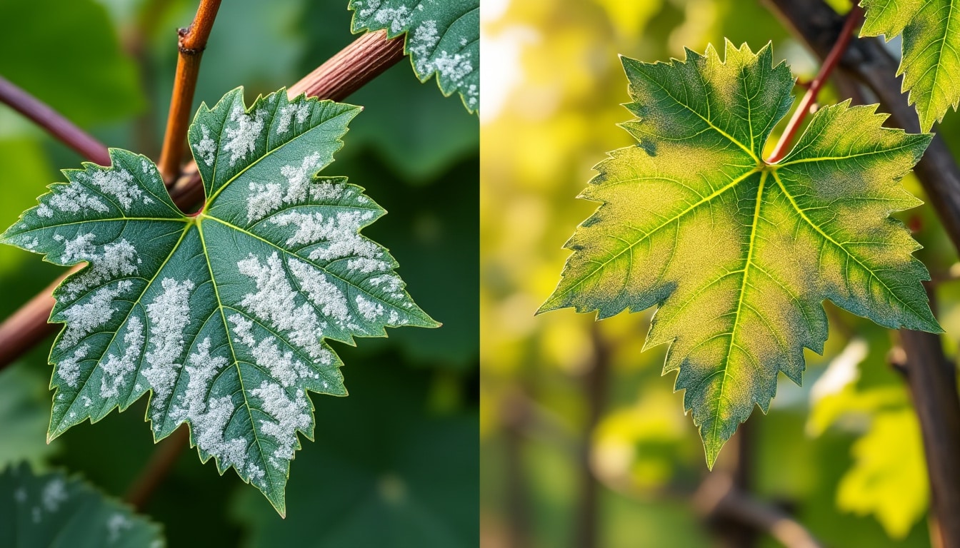 apprenez à reconnaître rapidement les maladies oïdium et mildiou et découvrez des méthodes efficaces pour agir sans utiliser de pesticides.