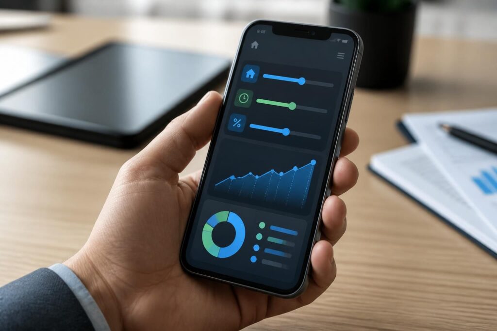 découvrez notre application mobile avec calculateur de prêt immobilier intégré pour estimer facilement vos intérêts et mensualités.